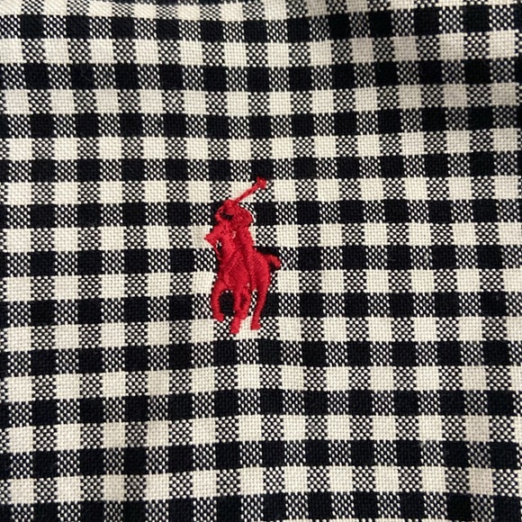 Ralph Lauren black check button up - Picture 2 of 3